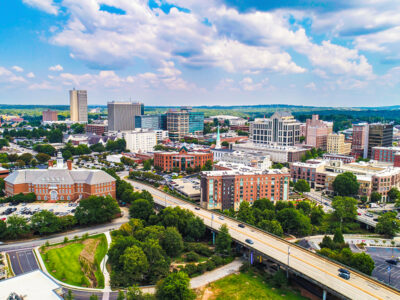 aerial view of Greenville