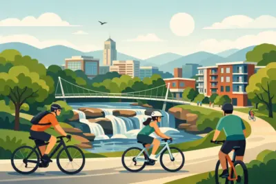 Best Neighborhoods in Greenville SC for Cyclists