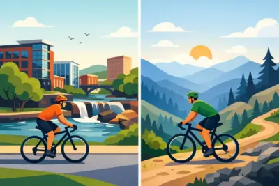 Greenville SC vs Asheville NC for Cyclists